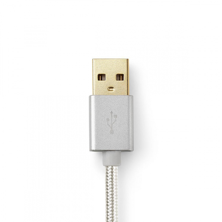 Nedis Lightning Kabel | USB 2.0 | Apple Lightning, 8-stifts | USB-A Hane | 480 Mbps | Guldplaterad | 1.00 m | Rund | Flätad / Nylon | Aluminium | Kartong med täckt fönster Nedis Lightning Kabel | USB 2.0 | Apple Lightning, 8-stifts | USB-A Hane | 480 Mbps | Guldplaterad | 1.00 m | Rund | Flätad / Nylon | Aluminium | Kartong med täckt fönster
