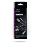 Nedis Lightning Kabel | USB 2.0 | Apple Lightning, 8-stifts | USB-A Hane | 480 Mbps | Guldplaterad | 1.00 m | Rund | Flätad / Nylon | Aluminium | Kartong med täckt fönster Nedis Lightning Kabel | USB 2.0 | Apple Lightning, 8-stifts | USB-A Hane | 480 Mbps | Guldplaterad | 1.00 m | Rund | Flätad / Nylon | Aluminium | Kartong med täckt fönster