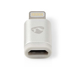 Nedis Lightning Adapter | Apple Lightning, 8-stifts | USB Micro-B Hona | Guldplaterad | Rund | Aluminium | Kartong med täckt fönster Nedis Lightning Adapter | Apple Lightning, 8-stifts | USB Micro-B Hona | Guldplaterad | Rund | Aluminium | Kartong med täckt fönster