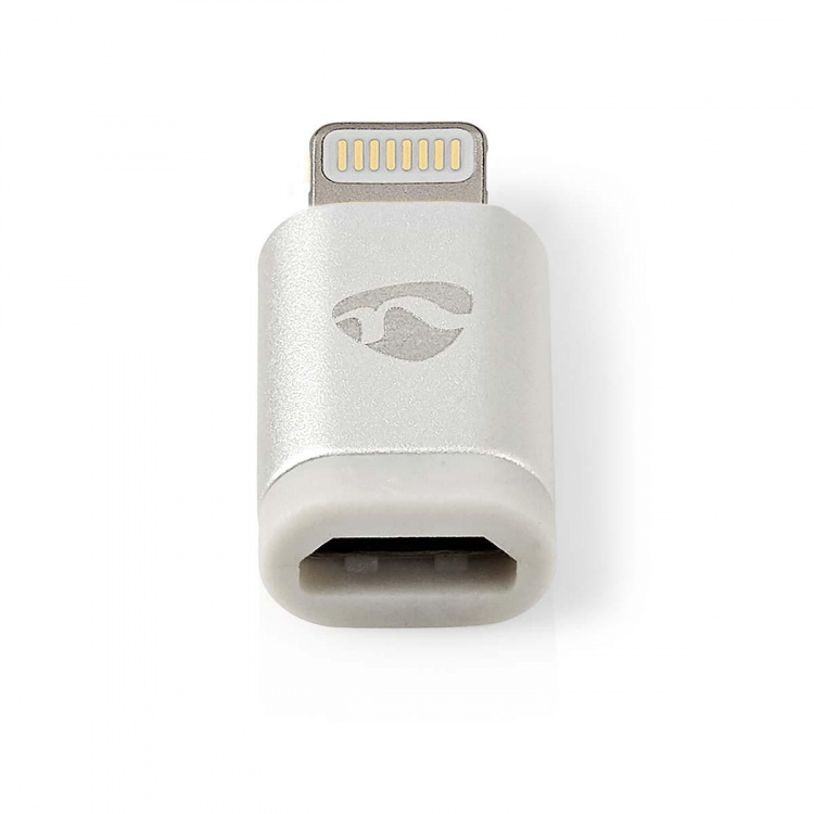 Nedis Lightning Adapter | Apple Lightning, 8-stifts | USB Micro-B Hona | Guldplaterad | Rund | Aluminium | Kartong med täckt fönster Nedis Lightning Adapter | Apple Lightning, 8-stifts | USB Micro-B Hona | Guldplaterad | Rund | Aluminium | Kartong med täckt fönster