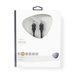 Nedis CAT5e nätverkskabel | U/UTP | RJ45 hane | RJ45 hane | 15.0 m | Rund | LSZH | Antracit | Kartong med fönster