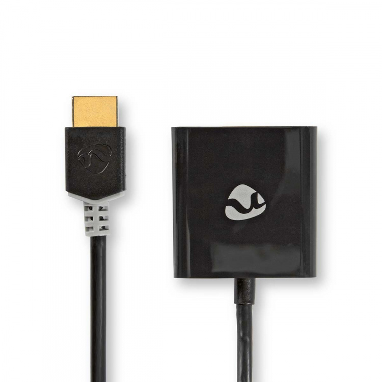 Nedis HDMI™ Adapter | HDMI™ Kontakt | USB Micro-B Hona / VGA hona 15p / 3.5 mm Hona | Guldplaterad | Rak | PVC | Antracit | 1 st. | Låda Nedis HDMI™ Adapter | HDMI™ Kontakt | USB Micro-B Hona / VGA hona 15p / 3.5 mm Hona | Guldplaterad | Rak | PVC | Antracit | 1 st. | Låda