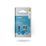 Nedis subwoofer Kabel | RCA Hane | 2x RCA Hona | Guldplaterad | 0.20 m | Rund | 4.0 mm | Antracit | Låda Nedis subwoofer Kabel | RCA Hane | 2x RCA Hona | Guldplaterad | 0.20 m | Rund | 4.0 mm | Antracit | Låda