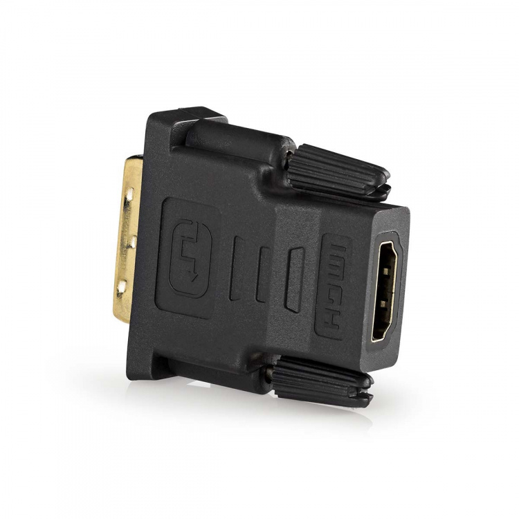 Nedis HDMI™ Adapter | HDMI™ Utgång | DVI-D 24+1-Pin Hane | Guldplaterad | Rak | PVC | Antracit | 1 st. | Kartong med fönster Nedis HDMI™ Adapter | HDMI™ Utgång | DVI-D 24+1-Pin Hane | Guldplaterad | Rak | PVC | Antracit | 1 st. | Kartong med fönster