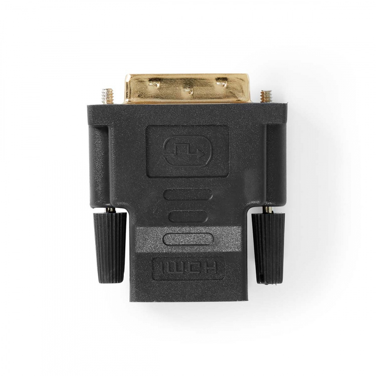 Nedis HDMI™ Adapter | HDMI™ Utgång | DVI-D 24+1-Pin Hane | Guldplaterad | Rak | PVC | Antracit | 1 st. | Kartong med fönster Nedis HDMI™ Adapter | HDMI™ Utgång | DVI-D 24+1-Pin Hane | Guldplaterad | Rak | PVC | Antracit | 1 st. | Kartong med fönster