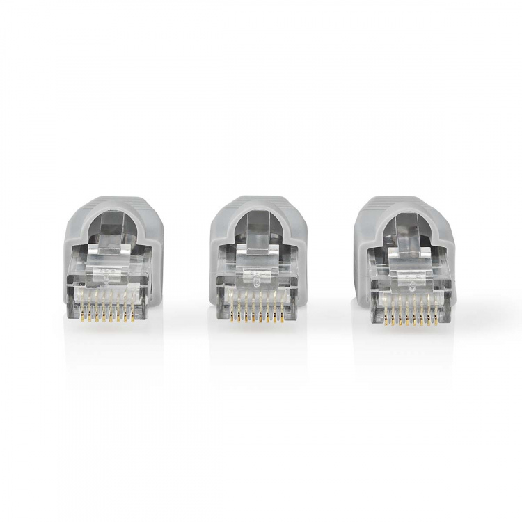 Nedis RJ45-kontakt | Hane | Solid UTP CAT6 | Rak | Guldplaterad | 10 st. | PVC | Grå | Låda