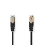 Nedis CAT5e nätverkskabel | SF/UTP | RJ45 hane | RJ45 hane | 15.0 m | Rund | PVC | Svart | Kuvert
