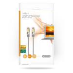 Nedis CAT5e nätverkskabel | SF/UTP | RJ45 hane | RJ45 hane | 5.00 m | Rund | PVC | Grå | Kuvert Nedis CAT5e nätverkskabel | SF/UTP | RJ45 hane | RJ45 hane | 5.00 m | Rund | PVC | Grå | Kuvert
