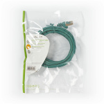 Nedis CAT5e nätverkskabel | SF/UTP | RJ45 hane | RJ45 hane | 3.00 m | Rund | PVC | Grön | Plastpåse