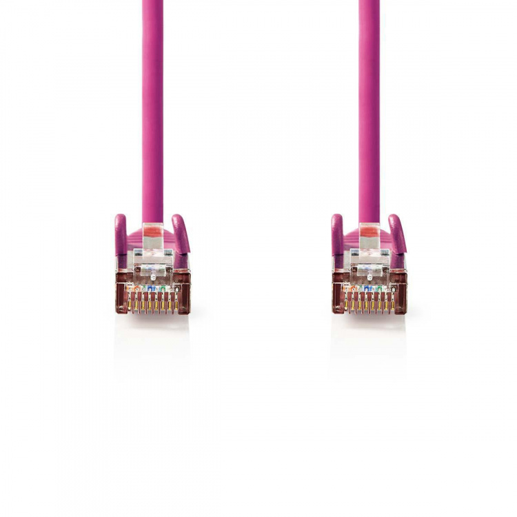 Nedis CAT5e nätverkskabel | SF/UTP | RJ45 hane | RJ45 hane | 20.0 m | Rund | PVC | Rosa | Plastpåse Nedis CAT5e nätverkskabel | SF/UTP | RJ45 hane | RJ45 hane | 20.0 m | Rund | PVC | Rosa | Plastpåse