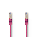 Nedis CAT5e nätverkskabel | SF/UTP | RJ45 hane | RJ45 hane | 3.00 m | Rund | PVC | Rosa | Plastpåse Nedis CAT5e nätverkskabel | SF/UTP | RJ45 hane | RJ45 hane | 3.00 m | Rund | PVC | Rosa | Plastpåse