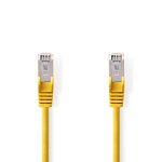 Nedis CAT5e nätverkskabel | SF/UTP | RJ45 hane | RJ45 hane | 5.00 m | Rund | PVC | Gul | Plastpåse
