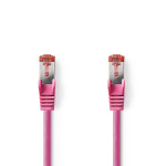 Nedis CAT6 Nätverkskabel | RJ45 hane | RJ45 hane | S/FTP | 15.0 m | Rund | LSZH | Rosa | Plastpåse