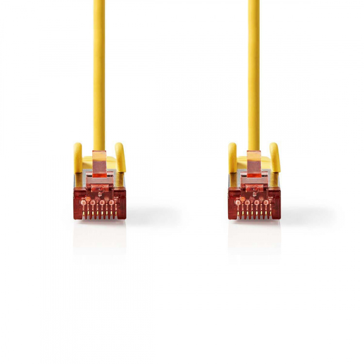 Nedis CAT6 Nätverkskabel | RJ45 hane | RJ45 hane | S/FTP | 2.00 m | Rund | LSZH | Gul | Kuvert