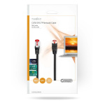 Nedis CAT6 Nätverkskabel | RJ45 hane | RJ45 hane | SF/UTP | 5.00 m | Rund | LSZH | Svart | Kuvert Nedis CAT6 Nätverkskabel | RJ45 hane | RJ45 hane | SF/UTP | 5.00 m | Rund | LSZH | Svart | Kuvert