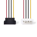 Nedis Intern Strömkabel | Molex Hane | SATA 15-Pin Hona | Guldplaterad | 0.15 m | Rund | PVC | Mångfärgad | Kuvert Nedis Intern Strömkabel | Molex Hane | SATA 15-Pin Hona | Guldplaterad | 0.15 m | Rund | PVC | Mångfärgad | Kuvert