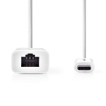 Nedis USB-nätverkskort | USB 3.2 Gen 1 | 1000 Mbps | USB-C™ Hane | RJ45 Hona | 0.20 m | Rund | Nickelplaterad | Förtent Koppar | Vit | Kuvert Nedis USB-nätverkskort | USB 3.2 Gen 1 | 1000 Mbps | USB-C™ Hane | RJ45 Hona | 0.20 m | Rund | Nickelplaterad | Förtent Koppar | Vit | Kuvert