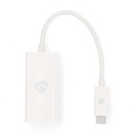 Nedis USB-nätverkskort | USB 3.2 Gen 1 | 1000 Mbps | USB-C™ Hane | RJ45 Hona | 0.20 m | Rund | Nickelplaterad | Förtent Koppar | Vit | Kuvert Nedis USB-nätverkskort | USB 3.2 Gen 1 | 1000 Mbps | USB-C™ Hane | RJ45 Hona | 0.20 m | Rund | Nickelplaterad | Förtent Koppar | Vit | Kuvert