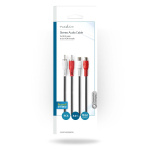 Nedis Stereoljudkabel | 2x RCA Hane | 2x RCA Hona | Nickelplaterad | 5.00 m | Rund | Svart | Kuvert Nedis Stereoljudkabel | 2x RCA Hane | 2x RCA Hona | Nickelplaterad | 5.00 m | Rund | Svart | Kuvert