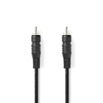 Nedis Digital Audio Kabel | RCA Hane | RCA Hane | Nickelplaterad | 2.00 m | Rund | PVC | Svart | Låda