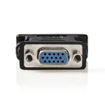 Nedis DVI adapter | DVI-I 24+5-Pin Hane | VGA hona 15p | Nickelplaterad | Rak | PVC | Svart | Låda Nedis DVI adapter | DVI-I 24+5-Pin Hane | VGA hona 15p | Nickelplaterad | Rak | PVC | Svart | Låda