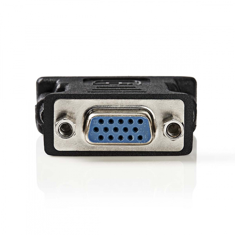 Nedis DVI adapter | DVI-I 24+5-Pin Hane | VGA hona 15p | Nickelplaterad | Rak | PVC | Svart | Låda Nedis DVI adapter | DVI-I 24+5-Pin Hane | VGA hona 15p | Nickelplaterad | Rak | PVC | Svart | Låda
