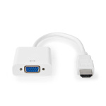 Nedis HDMI™ kabel | HDMI™ Kontakt | VGA hona 15p | 1080p | Nickelplaterad | 0.20 m | Rak | PVC | Vit | Blister Nedis HDMI™ kabel | HDMI™ Kontakt | VGA hona 15p | 1080p | Nickelplaterad | 0.20 m | Rak | PVC | Vit | Blister