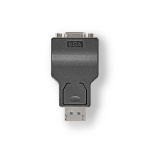 Nedis Displayport-adapter | DisplayPort Hane | VGA hona 15p | 1080p | Nickelplaterad | Rak | Rund | ABS | ABS | Svart | Låda