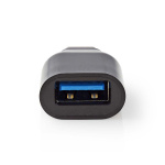 Nedis USB-C™ Adapter | USB 3.2 Gen 1 | USB-C™ Hane | USB-A Hona | 5 Gbps | Rund | Nickelplaterad | Svart | Låda Nedis USB-C™ Adapter | USB 3.2 Gen 1 | USB-C™ Hane | USB-A Hona | 5 Gbps | Rund | Nickelplaterad | Svart | Låda