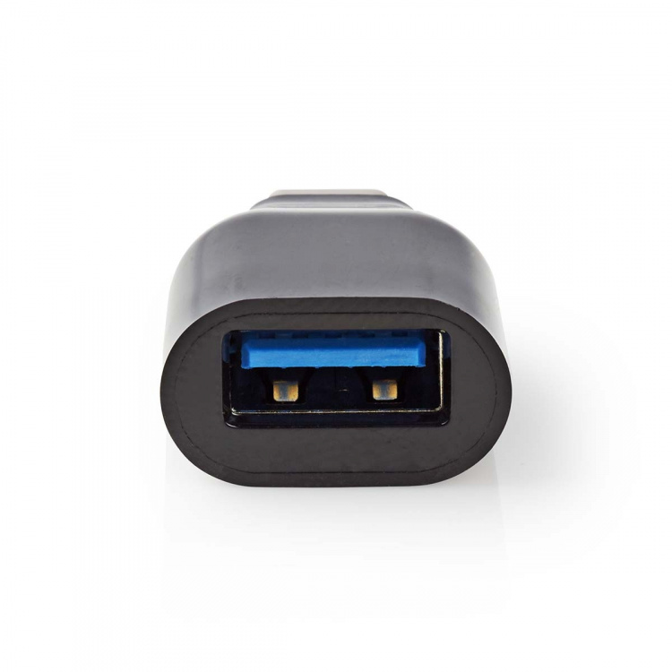 Nedis USB-C™ Adapter | USB 3.2 Gen 1 | USB-C™ Hane | USB-A Hona | 5 Gbps | Rund | Nickelplaterad | Svart | Låda Nedis USB-C™ Adapter | USB 3.2 Gen 1 | USB-C™ Hane | USB-A Hona | 5 Gbps | Rund | Nickelplaterad | Svart | Låda