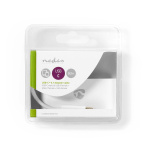 Nedis USB Multi-Port Adapter | 3-i-1 | USB 3.1 | USB-C™ Hane | USB-A Hona / USB-C™ Hona / VGA hona 15p | 5 Gbps | 0.20 m | Rund | Nickelplaterad | PVC | Vit | Blister