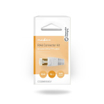Nedis RJ45-kontakt | Hane | Solid FTP CAT5e | Rak | Nickelplaterad | 10 st. | Polycarbonate | Grå / Transparent | Låda