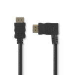 Nedis High Speed ​​HDMI ™ kabel med Ethernet | HDMI™ Kontakt | HDMI™ Kontakt | 4K@30Hz | 10.2 Gbps | 1.50 m | Rund | PVC | Svart | Blister