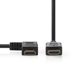 Nedis High Speed ​​HDMI ™ kabel med Ethernet | HDMI™ Kontakt | HDMI™ Kontakt | 4K@30Hz | 10.2 Gbps | 1.50 m | Rund | PVC | Svart | Blister