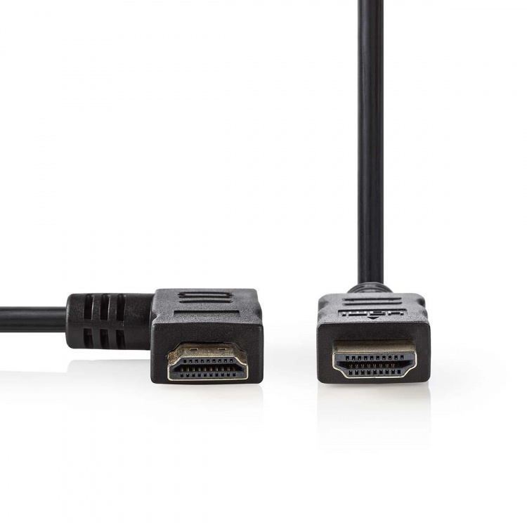 Nedis High Speed ​​HDMI ™ kabel med Ethernet | HDMI™ Kontakt | HDMI™ Kontakt | 4K@30Hz | 10.2 Gbps | 1.50 m | Rund | PVC | Svart | Blister