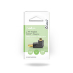 Nedis HDMI™ Adapter | HDMI™ Kontakt | HDMI™ Utgång | Guldplaterad | Vinklat 270° | ABS | Svart | 1 st. | Låda
