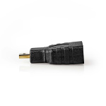 Nedis HDMI™ Adapter | HDMI™ Micro kontakt | HDMI™ Utgång | Guldplaterad | Rak | ABS | Svart | 1 st. | Låda Nedis HDMI™ Adapter | HDMI™ Micro kontakt | HDMI™ Utgång | Guldplaterad | Rak | ABS | Svart | 1 st. | Låda