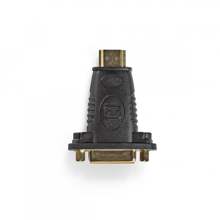 Nedis HDMI™ Adapter | HDMI™ Kontakt | DVI-D 24+1-Pin Hona | Guldplaterad | Rak | ABS | Svart | 1 st. | Låda