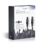 Nedis Högtalarkabel | 48 x 0.20 mm | Koppar | 10.0 m | Rund | PVC | Mörkgrå | Presentbox Nedis Högtalarkabel | 48 x 0.20 mm | Koppar | 10.0 m | Rund | PVC | Mörkgrå | Presentbox