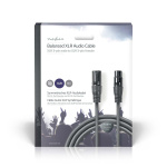 Nedis Balanserad ljudkabel | XLR 3-stifts hane | XLR 3-stifts hona | Nickelplaterad | 10.0 m | Rund | PVC | Mörkgrå | Presentbox Nedis Balanserad ljudkabel | XLR 3-stifts hane | XLR 3-stifts hona | Nickelplaterad | 10.0 m | Rund | PVC | Mörkgrå | Presentbox