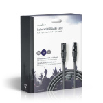 Nedis Balanserad ljudkabel | XLR 3-stifts hane | XLR 3-stifts hona | Nickelplaterad | 10.0 m | Rund | PVC | Mörkgrå | Presentbox Nedis Balanserad ljudkabel | XLR 3-stifts hane | XLR 3-stifts hona | Nickelplaterad | 10.0 m | Rund | PVC | Mörkgrå | Presentbox