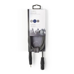 Nedis Balanserad ljudkabel | XLR 3-stifts hane | 3.5 mm Hane | Nickelplaterad | 1.50 m | Rund | PVC | Mörkgrå | Kartonghylsa Nedis Balanserad ljudkabel | XLR 3-stifts hane | 3.5 mm Hane | Nickelplaterad | 1.50 m | Rund | PVC | Mörkgrå | Kartonghylsa