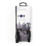 Nedis DMX adapterkabel | XLR 3-stifts hane | XLR 3-stifts hona | Nickelplaterad | 0.50 m | Rund | PVC | Mörkgrå | Kartonghylsa Nedis DMX adapterkabel | XLR 3-stifts hane | XLR 3-stifts hona | Nickelplaterad | 0.50 m | Rund | PVC | Mörkgrå | Kartonghylsa