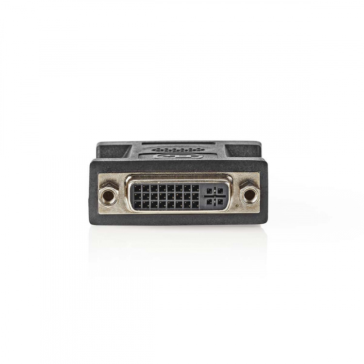 Nedis DVI adapter | DVI-I 24+5-Pin Hona | DVI-I 24+5-Pin Hona | Nickelplaterad | Rak | PVC | Svart | Plastpåse