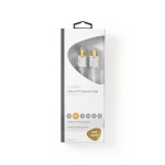 Nedis CAT6 Nätverkskabel | RJ45 hane | RJ45 hane | S/FTP | 1.00 m | Rund | LSZH | Vit | Kartong med fönster