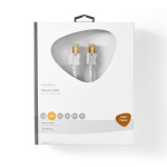 Nedis CAT6 Nätverkskabel | RJ45 hane | RJ45 hane | F/UTP | 10.0 m | Rund | LSZH / PVC | Vit | Kartong med fönster