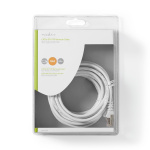 Nedis CAT5e nätverkskabel | SF/UTP | RJ45 hane | RJ45 hane | 5.00 m | Rund | PVC | Vit | Blister Nedis CAT5e nätverkskabel | SF/UTP | RJ45 hane | RJ45 hane | 5.00 m | Rund | PVC | Vit | Blister
