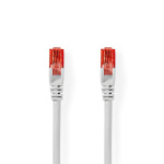 Nedis CAT6 Nätverkskabel | RJ45 hane | RJ45 hane | U/UTP | 30.0 m | Rund | PVC | Vit | Plastpåse