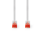 Nedis CAT6 Nätverkskabel | RJ45 hane | RJ45 hane | U/UTP | 30.0 m | Rund | PVC | Vit | Plastpåse