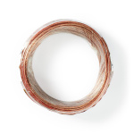 Nedis Högtalarkabel | 2 x 0.75 mm² | CCA | 15.0 m | Rund | PVC | Transparent | Emballage